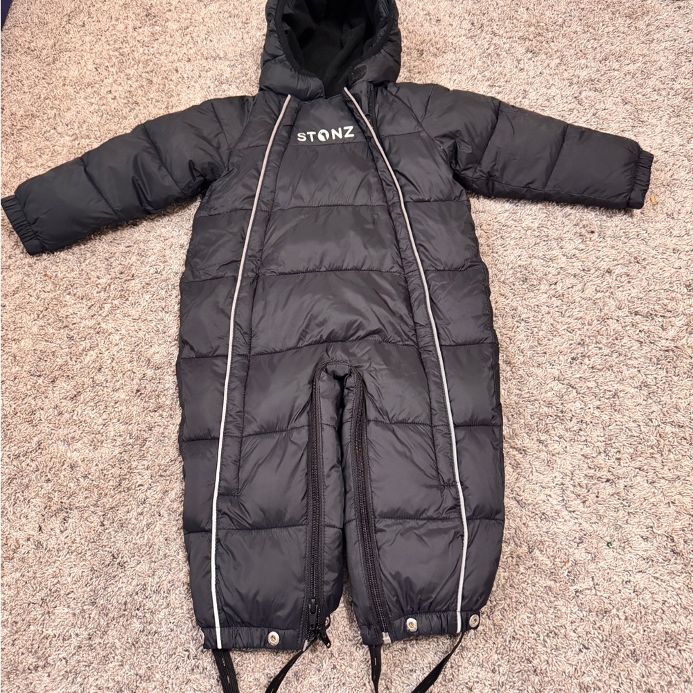 Stonz Black Infant Snowsuit 6-12m